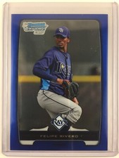 2012 Bowman Chrome Prospects Blue Refractor Felipe Rivero Vasquez /250 Pirates