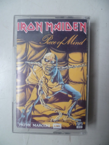 Iron Maiden  Piece of mind  Cassette Audio K7 Audiotape - Photo 1/2