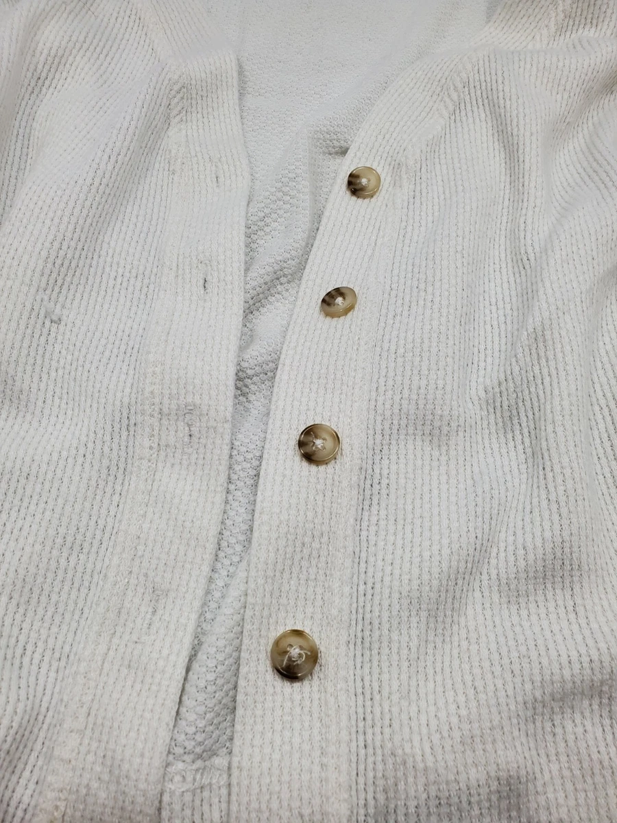 Button Up Cardigan Sweater From AERO Medium White Long Sleeve | eBay