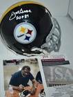 JOE GREENE SIGNED CUSTOM FACE MASK MINI HELMET PITTSBURGH STEELERS HOF 1987  JSA