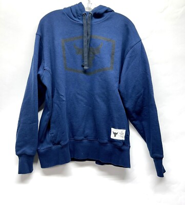 Under Armour Project Rock Men's Warm-Up Hoodie Blue Large Sweatshirt (A2)