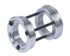ALTA BICYCLE SILVER BOTTOM BRACKET CONVERSION KIT ADAPTER 68MM AMERICAN TO EURO.