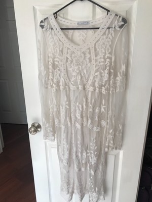 mango white lace dress