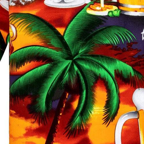 Herren Hawaii Hemd 100% Baumwolle S - 8XL Kurzarm Sommer Beach Hawaiian Shirt - Bild 15 von 78