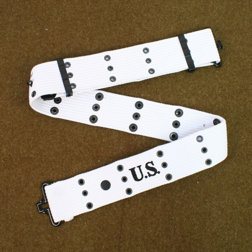 ¥AM BELT WHITE swag ドミサイル Replica Military Police M1936 White Pistol Webbing Belt WW2 MP