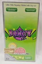 1 Box of 24 Packs Juicy Jay Superfine White Grape 1 1/4 with free LED Glow Tray