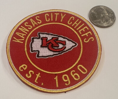 Kansas City Chiefs vintage Style embroidered iron  on logo patch  3''x 3'' Wow!