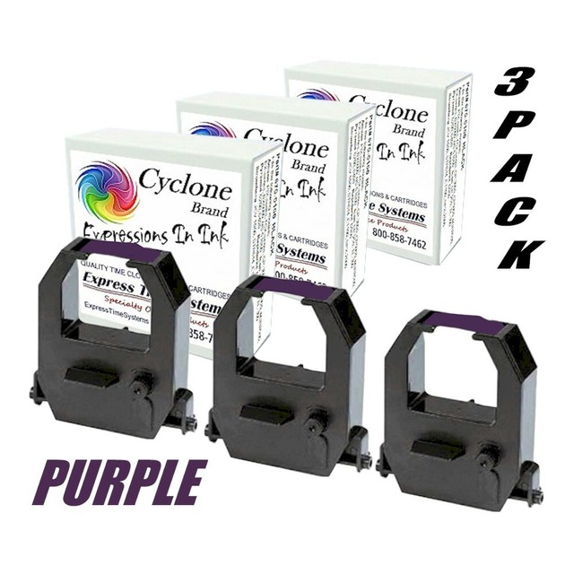 3Pack Amano PIX55, PIX75, PIX95, TCX Compatible Ribbon Cartridge