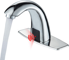 Touchless Bathroom Sink Faucet, Commercial Automatic Motion Sensor Hands Free Ba