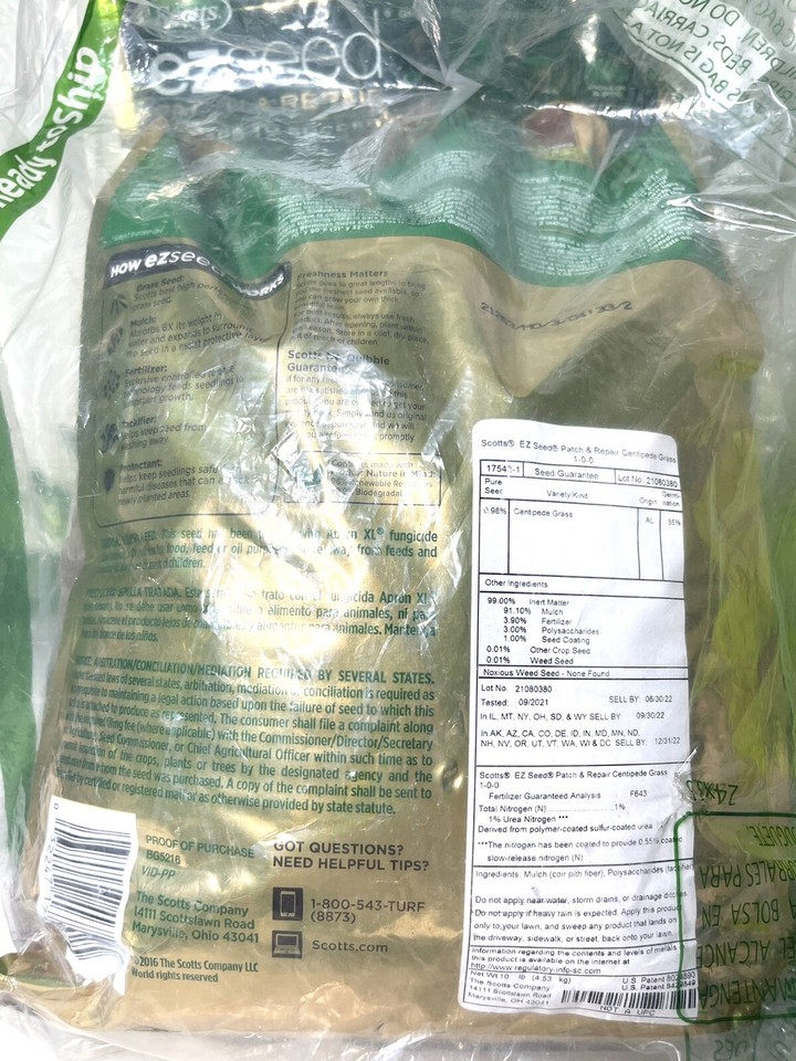 EZ Seed Patch and Repair Centipede Grass 10 lb. | eBay