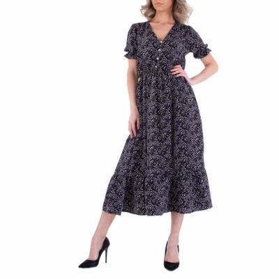 Damen Knöpfe Kleid 7791 Ital-design