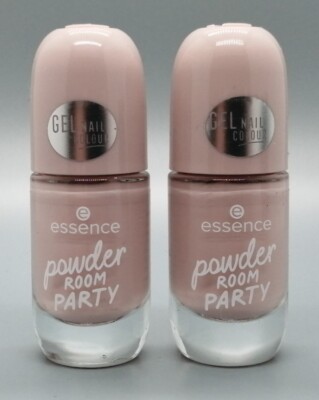 2x Essence: Gel Nail Colour - Nagellack - 25 powder ROOM PARTY - 2x8 ml