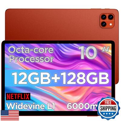 Android Tablet, 10.1 inch Android 14 Tablet, Octa-core Processor, RAM 12GB, R