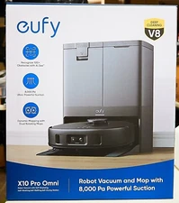 ✅ Anker Eufy X10 Pro Omni Robot Vacuum 8000Pa Dual Mops Auto Washing/Drying :NEW