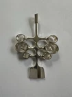David Andersen Sterling Silver  Pendant  Norway Norwegian vtg 1360