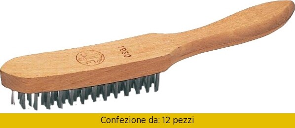 Spazzola Pavan Acciaio 1621 R5 per Carpenteria e Fonderia - 12 Pezzi