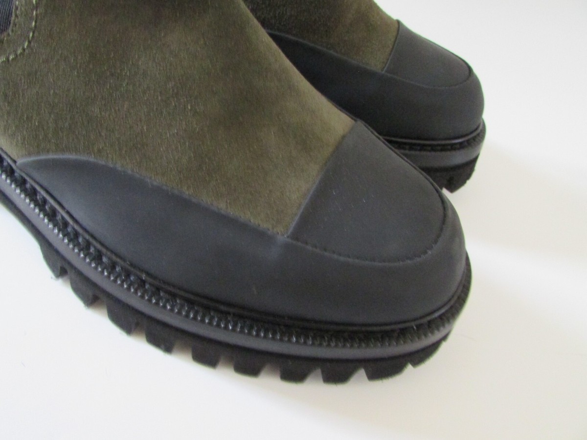 Napoleoni Italy Green Suede Chelsea Lug Boots Sz 38 NWOB | eBay display picture 2