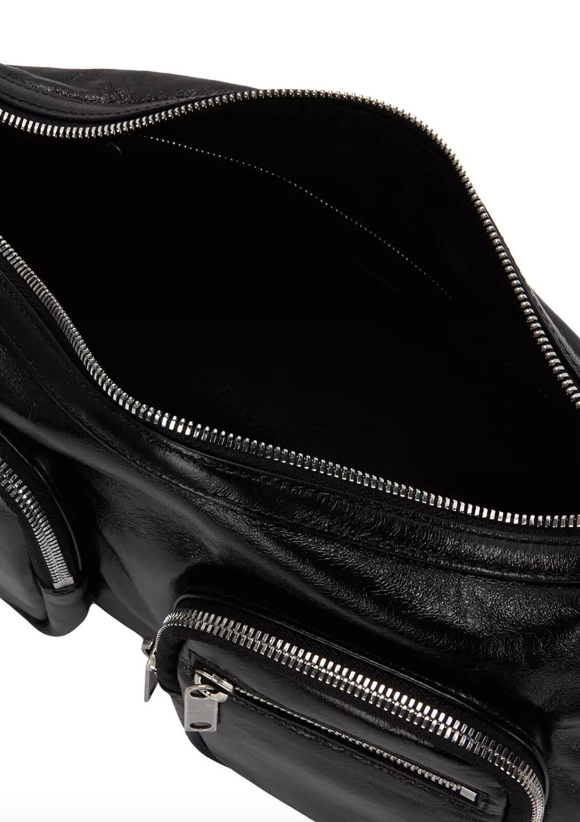 [Margesherwood ] / ☆ CITY HOBO EW / black plain MARGE SHERWOOD Women's Belted Hobo Shoulder Bag - Large in