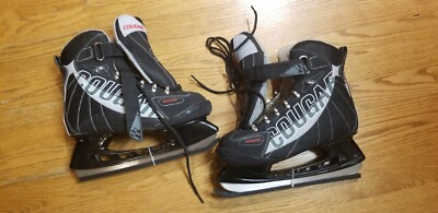 Mens 8 Eur 41 Recreational Hockey Ice Skates Black American Shoe