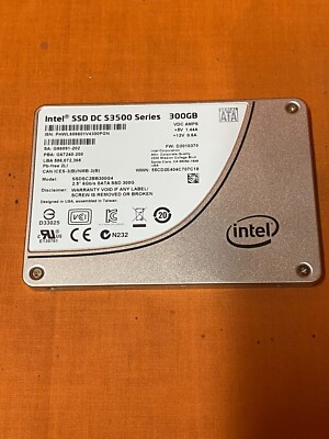 Intel DC S3500 Series 300GB SATA SSDSC2BB300G4 6Gb/s