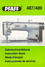 PFAFF 487 489  Instruction Manual User Guide: Coil Bound 37 Pages