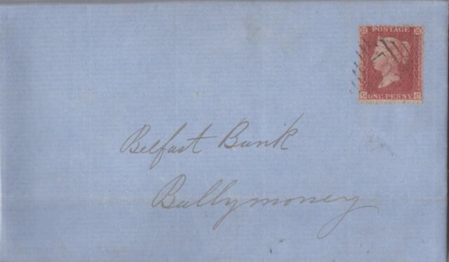IRELAND 1859 cover with 1 d stamp numeral 193 DUNGANNON