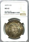 1879 S $1 Morgan Silver One Dollar MS62 San Francisco NGC