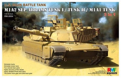 Rye Field 1/35 U.S. Main Battle Tank M1A2 SEP Abrams 3 in 1