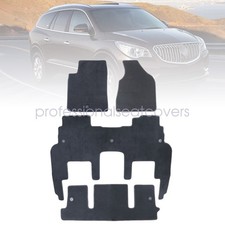 Tappetini Per Auto Pelle per Buick Enclave (Without Armrest) 2009-2015, Auto All-Inclusive Tappetini Tappetini per Pavimenti in Pelle a Copertura Totale per Auto,BlackRice