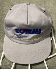 Vintage COTEAU North American Coal Corp Trucker Hat Gray Baseball Cap USA Made