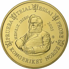 [#1504839] Norway, 20 Euro Cent, unofficial private coin, 2005, Copper-Nickel-Al