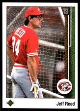 Jeff Reed 1989 Upper Deck #276 Reds MLB READ FREE SHIPPING AutographDen
