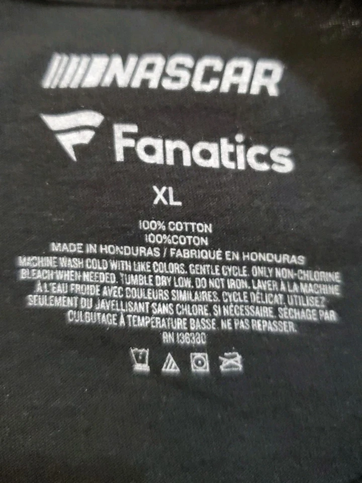 NWT Nascar Fanatics Talladega Super Speedway 27-29 de abril 2018 Camiseta negra XL Foto 2 de 4