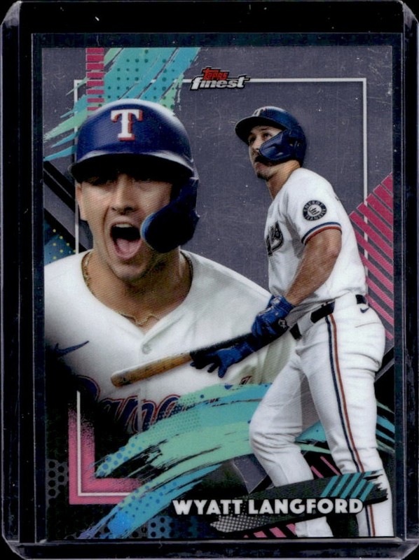 2026 Topps Finest Wyatt Langford Super Rare #328 Rangers