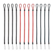 12 Pcs Adjustable Neck Lanyard Strap Black Jacquard/Red Jacquard/Blue Jacquard