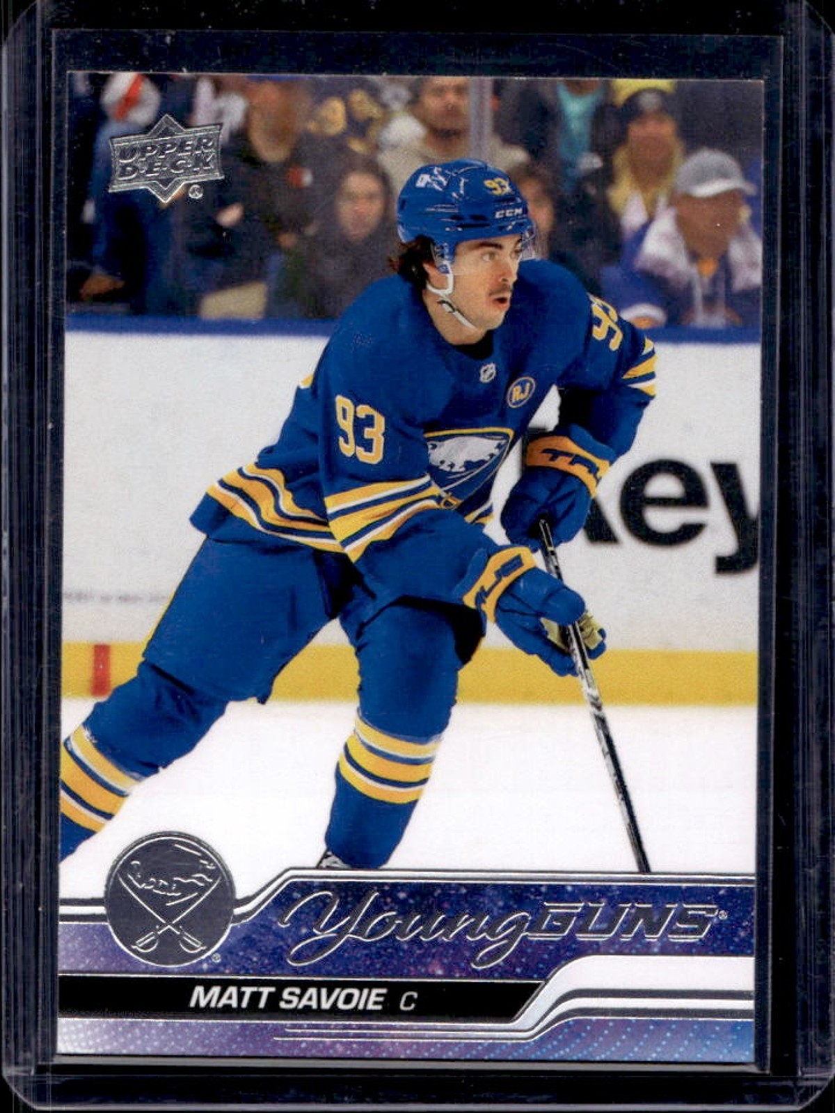 2023-24 Upper Deck Matt Savoie Rookie RC Young Guns #729 Sabres
