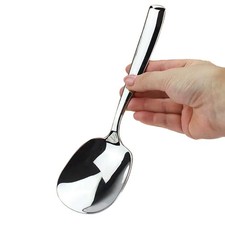 Large Serving Spoon, Premium 316L Stainless Steel Buffet Serving Spoon 9.5 In...
