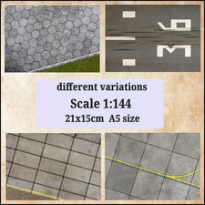 1:144 Airfield Display Bases Variations 21x15cm A5 size 3mm PVC PCV