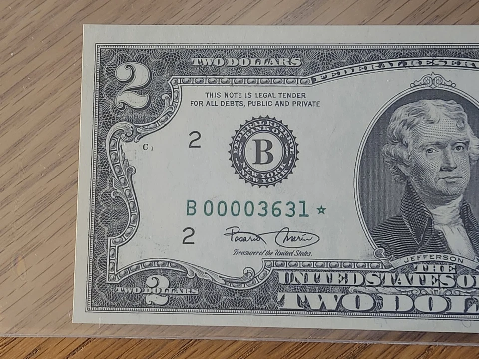 2003 $2 "STAR NOTE PCGS CERTIFIED 64 PPQ B00003631* NEW YORK DISTRICT LOW SER - Image 2 of 4