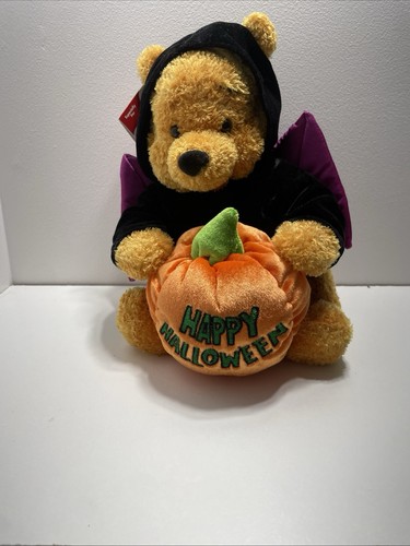 Disney Winnie the Pooh Happy Halloween Bat Costume Bear Plush Stuffed Animal 12” - Picture 3 of 9