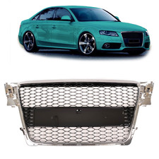 Wabengrill Kühlergrill Chrom Sport passend für Audi A4 B8 8K 2007-2011