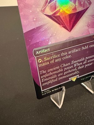 MTG Magic the Gathering Sonic Rainbow Foil Purple Chaos Emerald