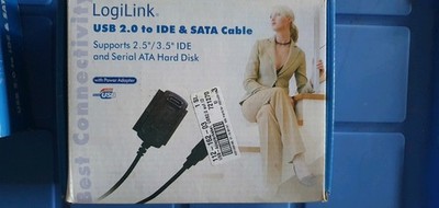 LogiLink Festplatten Adapter [1x USB 2.0 Stecker A - 1x SATA-Stecker 7pol., I...