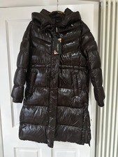 Women's Copperose Chocolate Brown Long Puffer Coat New and Unworn Size M