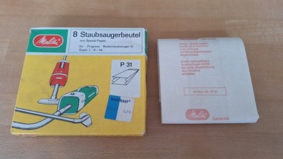 Melitta Progress Staubsauger Beutel P31 G Super 7 8 50 OVP Vintage Retro