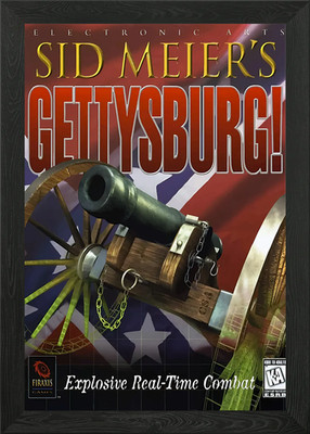 Sid Meier's Gettysburg Game Cover gerahmtes Wandbild Poster Leinwanddruck Bild
