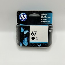 HP 67 Black Original Ink Cartridge, 120 pages, 3YM56AN 140 EXP 7/2022