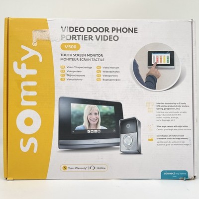 Somfy 2401446 - V500 Video-Türsprechanlage RTS mit 7-Zoll-Touchscreen Display |