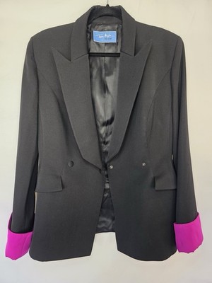 THIERRY MUGLER Rare 90 s Blazer Jacket With Pink Accents