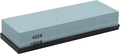 Knife Sharpening Stone Whetstone 400/1000 Grit Double Sided Single Piece